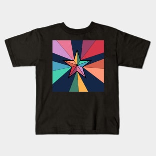 Rainbow Super Star Kids T-Shirt